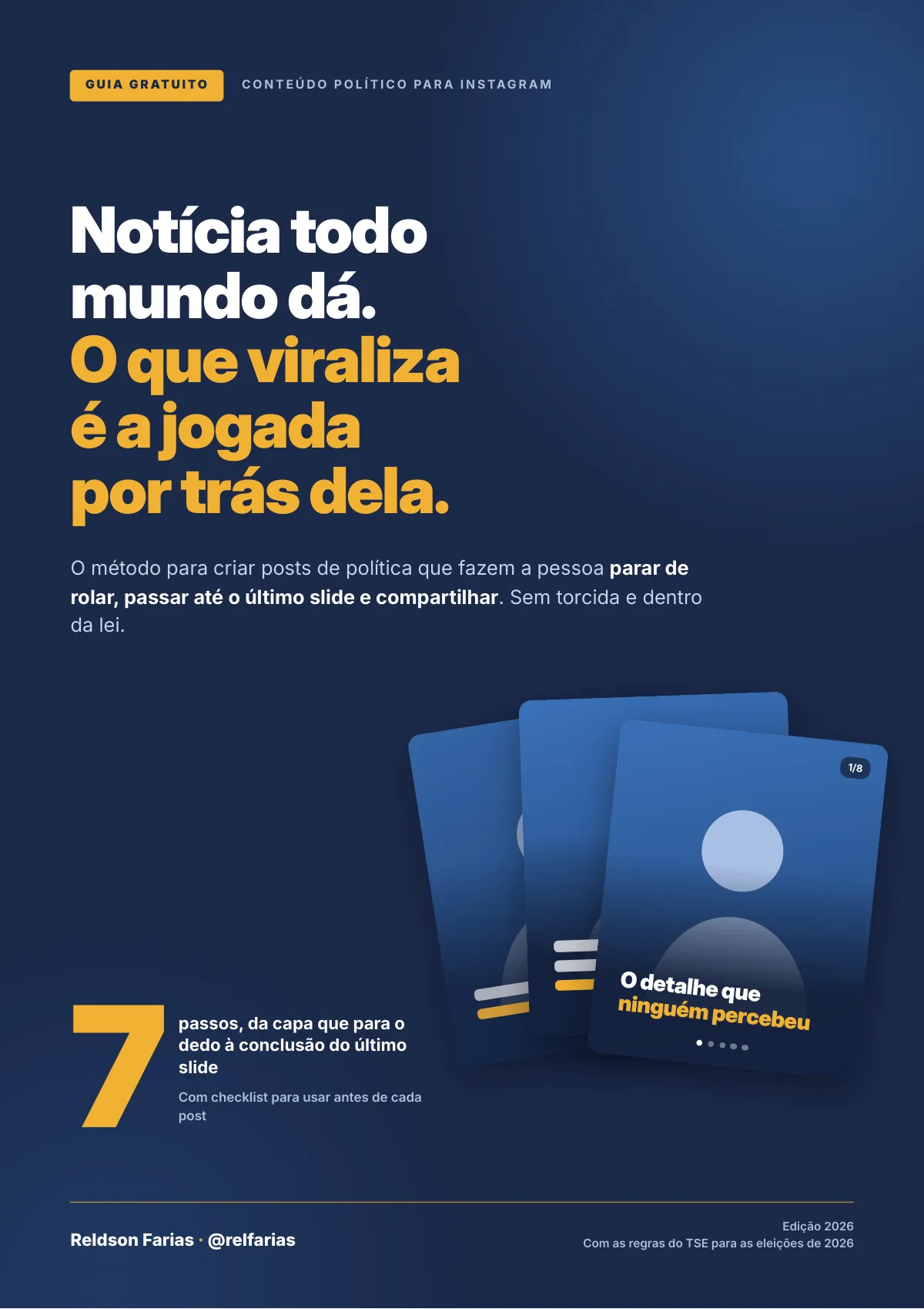 Capa: Guia de Conteúdo Político para Instagram